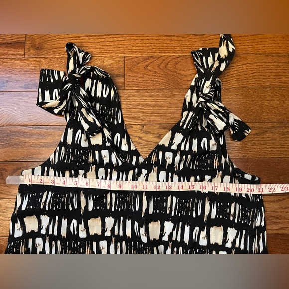 Banana Republic Satin Maxi Dress Shoulder Tie Sz L - Picture 9 of 10